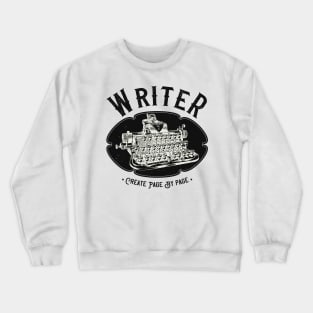 Author Vintage Writer Typewriter Crewneck Sweatshirt